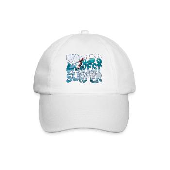 Le surfeur le plus correct du monde - Casquette classique - blanc/blanc - Devant