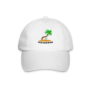 I'm ripe for the island, Lonely Island Palm - Baseball Cap - white/white - Front
