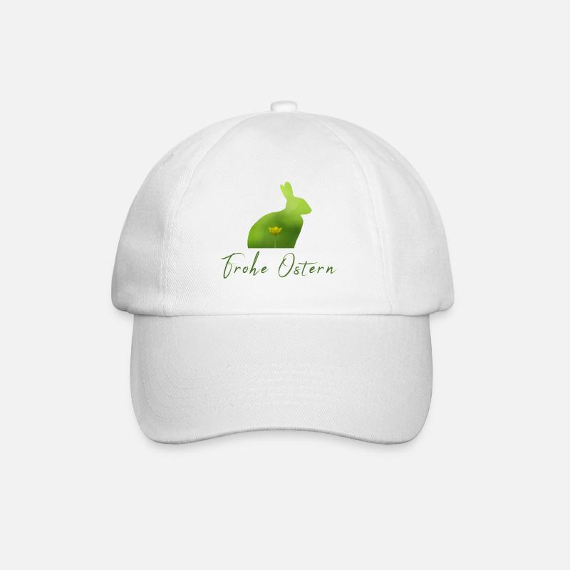 Frohe Ostern Ostern - Baseballkappe - Weiß/Weiß
