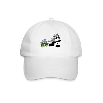 Panda safes Koalas - Baseball Cap - white/white - Front
