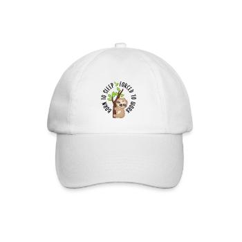 Paresseux paresseux paresseux - né pour dormir - Casquette classique - blanc/blanc - Devant