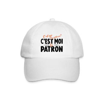 C'est Qui Le Patron C'est Moi Le Patron - Casquette classique - blanc/blanc - Devant