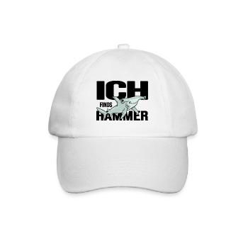 meerestier hai hammerhai ozean - Baseballkappe - Weiß/Weiß - Vorne