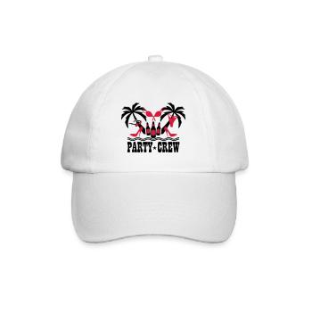 18 Party Crew Insel Urlaub Sex Boys Girls on Tour - Baseballkappe - Weiß/Weiß - Vorne