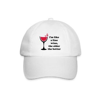 Comme un bon vin 2c - Comme un bon vin - Casquette classique - blanc/blanc - Devant
