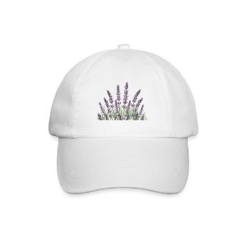 Lavendelhalme Lavendel - Baseballkappe - Weiß/Weiß - Vorne