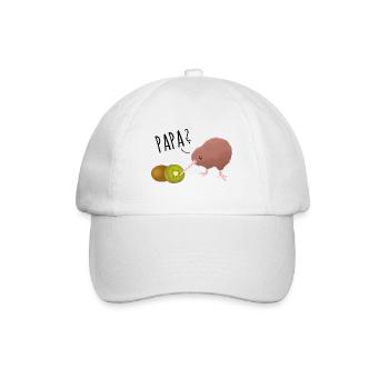 Kiwi Papa - Bist du's? - Baseballkappe - Weiß/Weiß - Vorne