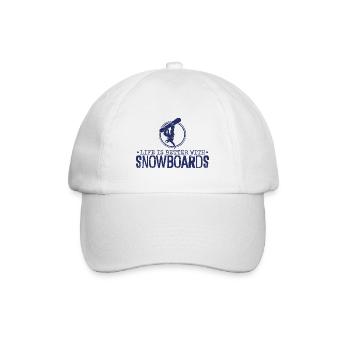 Snowboard Snowboarding Snowboard Holiday Snowboarder - Baseball Cap - white/white - Front