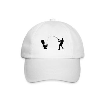 pêcheur de toilettes - Casquette classique - blanc/blanc - Devant