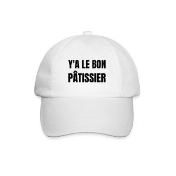 y a le bon pâtissier - Casquette classique - blanc/blanc - Devant