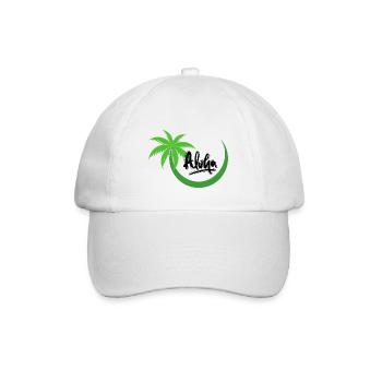 Aloha Palme - Baseballkappe - Weiß/Weiß - Vorne