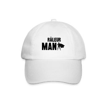 râleur man - Casquette classique - blanc/blanc - Devant