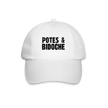 potes et bidoche - Casquette classique - blanc/blanc - Devant