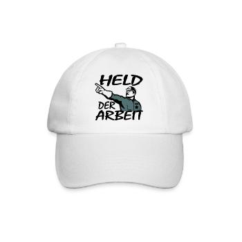 Held der Arbeit Arbeiter - Baseballkappe - Weiß/Weiß - Vorne