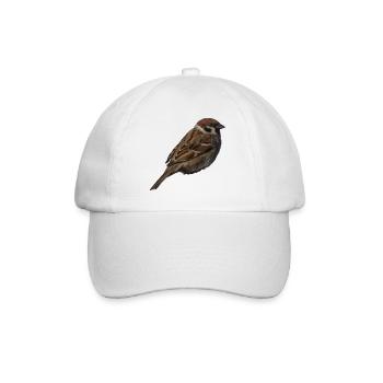 Spatz2 - Baseballkappe - Weiß/Weiß - Vorne
