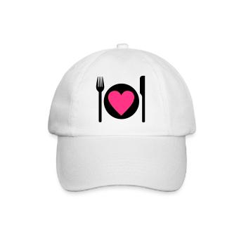 eat - Baseball Cap - white/white - Front