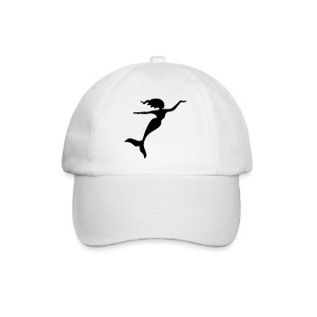Mermaid - Baseball Cap - white/white - Front