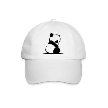 Panda - Baseballkappe - Weiß/Weiß - Vorne