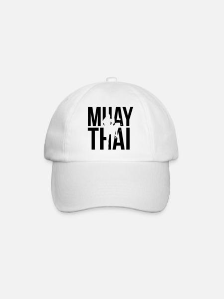 muay thai - Baseballkappe - Weiß/Weiß