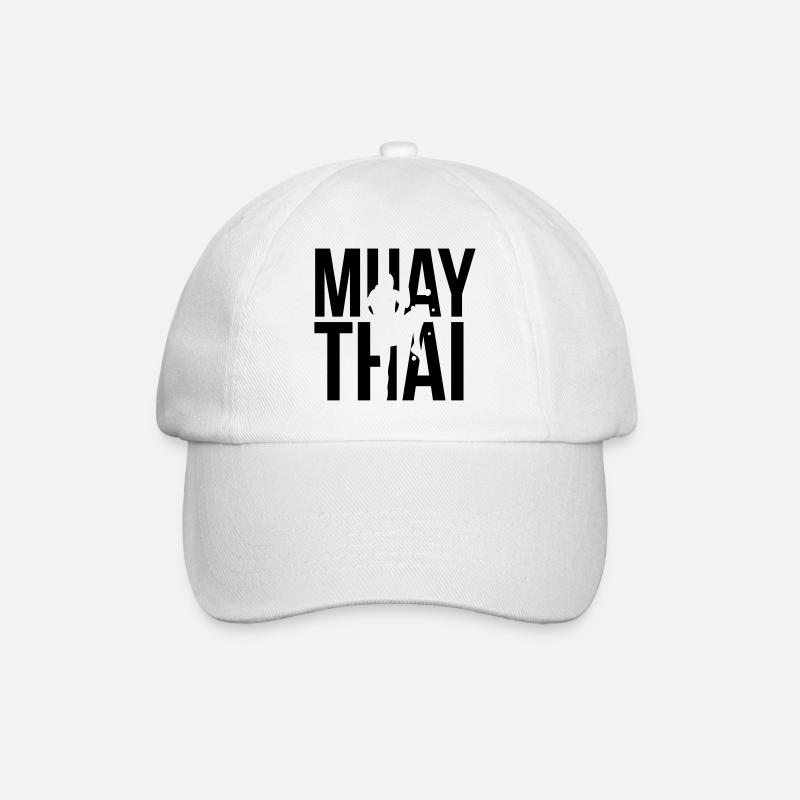 muay thai - Baseballkappe - Weiß/Weiß