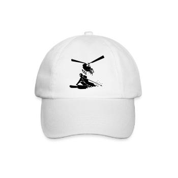 Heliskiing - Baseball Cap - white/white - Front