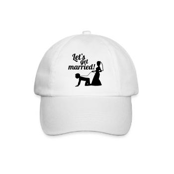 Permet de se marier célibataire adieu - Casquette classique - blanc/blanc - Devant