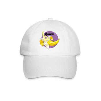 Banana troll meme - Baseball Cap - white/white - Front