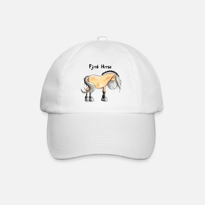Knuffiger Norweger - Baseballkappe - Weiß/Weiß