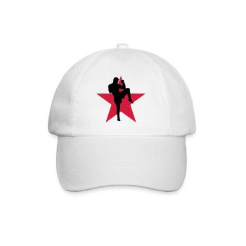 Kickboxing / Kickboxer / Kick Boxing / Kick Boxer - Baseball Cap - white/white - Front