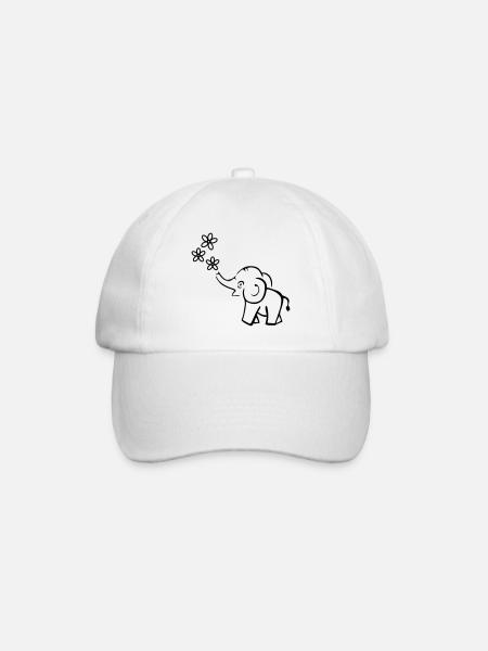 elephant - Casquette classique - blanc/blanc