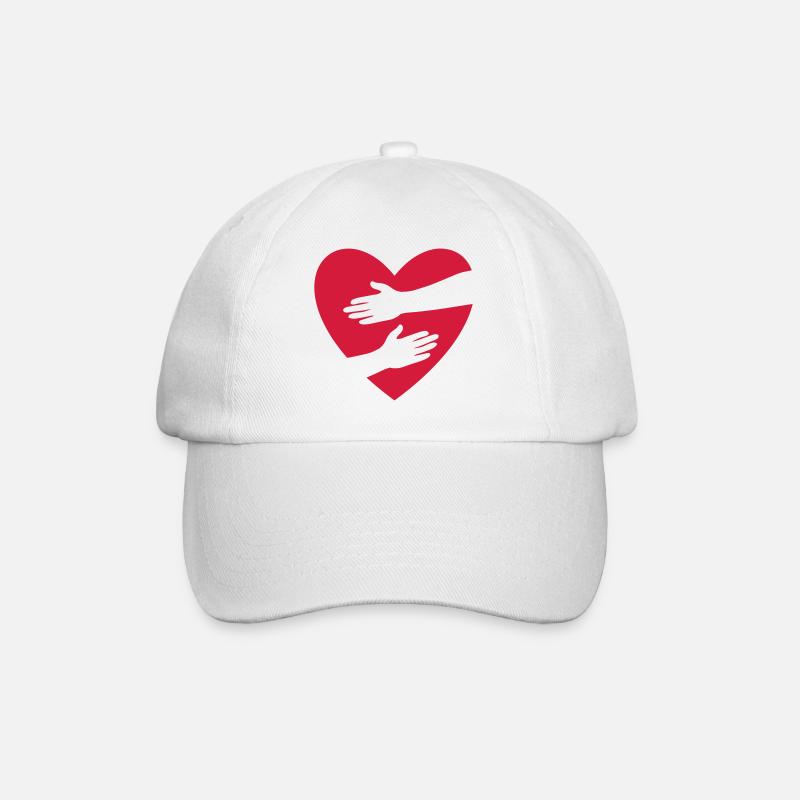 Umarmung - Baseballkappe - Weiß/Weiß