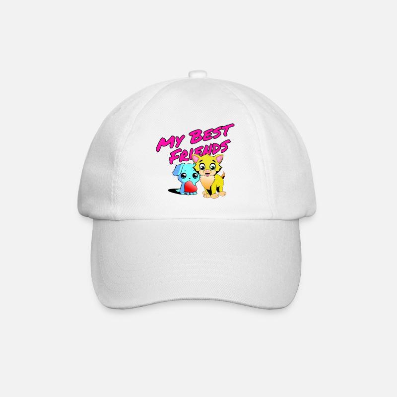 Meine Besten Freunde - Baseballkappe - Weiß/Weiß