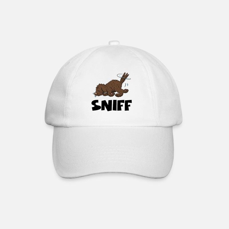 sniff1 2 - Baseballkappe - Weiß/Weiß