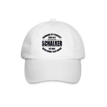 Schalker Fan Design Geschenkidee - Baseballkappe - Weiß/Weiß - Vorne