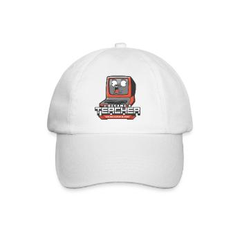 I became a teacher for the money & fame - Baseballkappe - Weiß/Weiß - Vorne