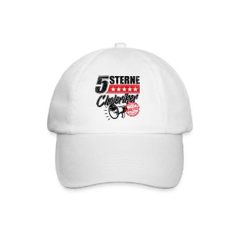 5 Sterne Choleriker Schreihals Büro Geschenkidee - Baseballkappe - Weiß/Weiß - Vorne
