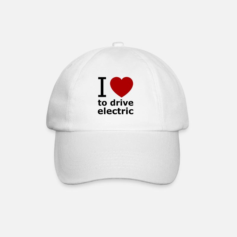 Elektro Auto - Baseballkappe - Weiß/Weiß