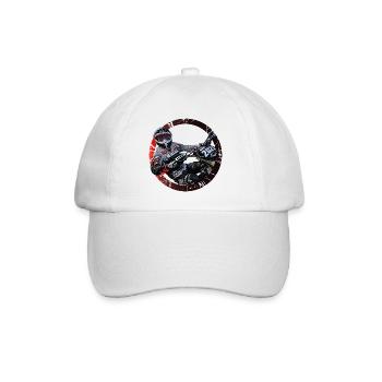 Motocross - Baseball Cap - white/white - Front