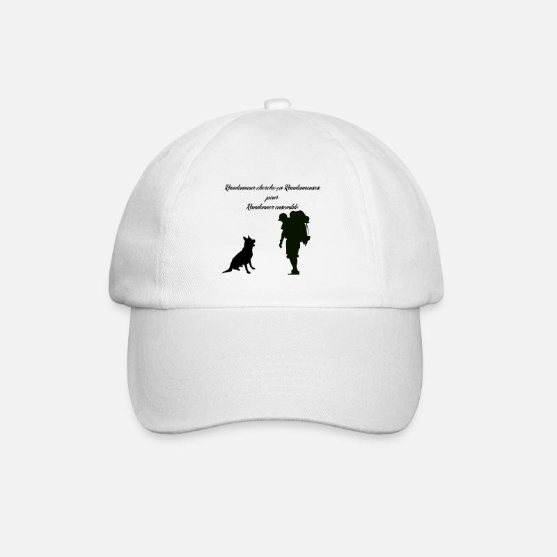 randonneur cherche randonneuse - Casquette classique - blanc/blanc