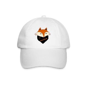 Fuchs Schulkind - Einschulung - Schule - Baseballkappe - Weiß/Weiß - Vorne
