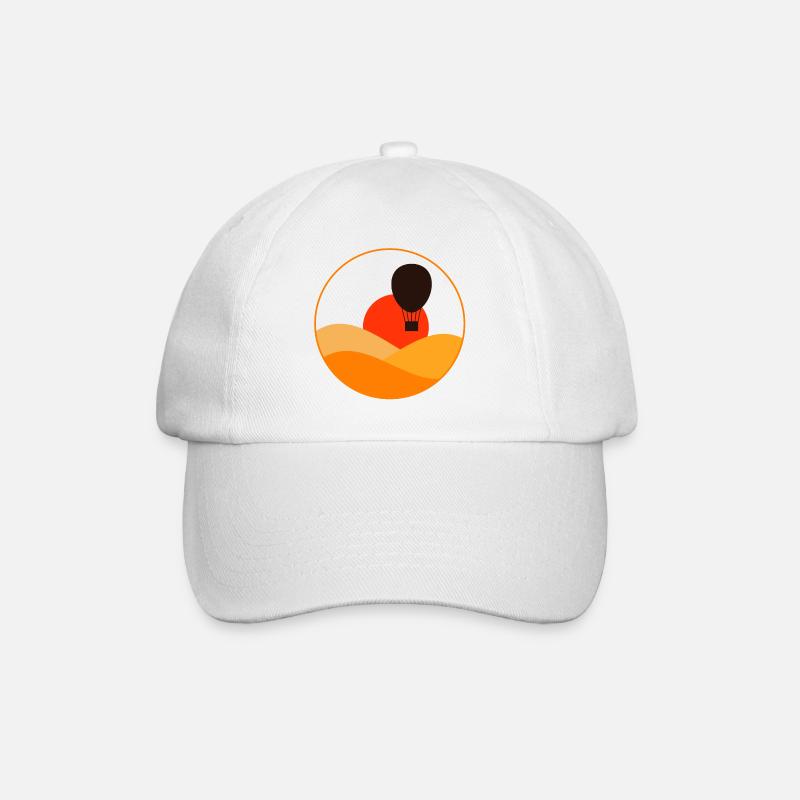 Heißluftballon - Baseballkappe - Weiß/Weiß