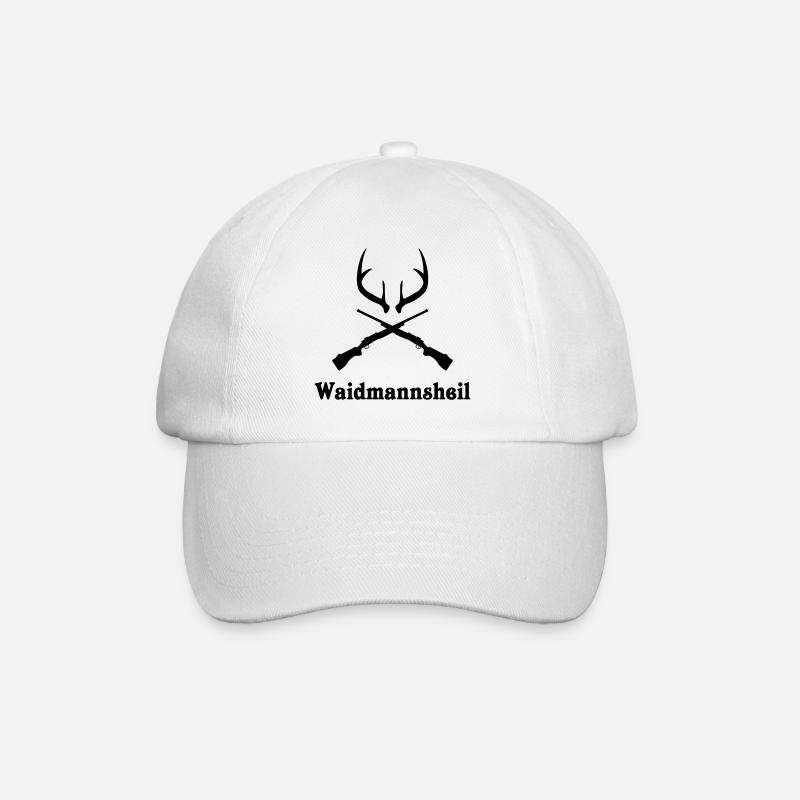 Waidmannsheil Jäger Jagd - Baseballkappe - Weiß/Weiß