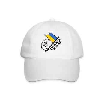 STAND WITH UKRAINE - Baseball Cap - white/white - Front