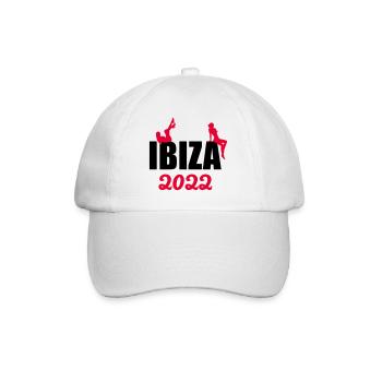 Ibiza 2022, Sommer 2022, Spanien, Balearen - Baseballkappe - Weiß/Weiß - Vorne
