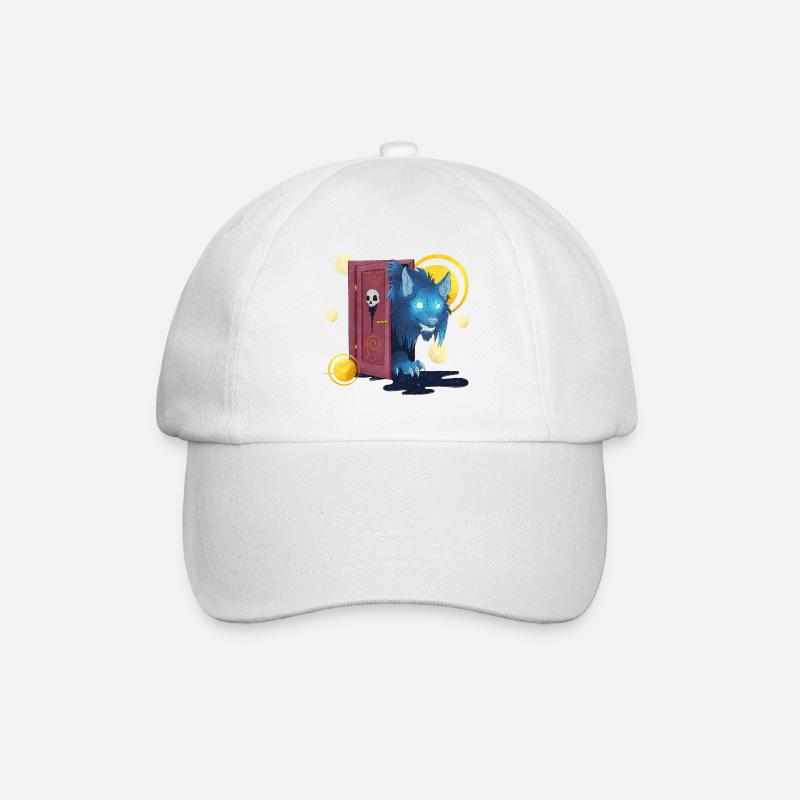 Blue Ink Spirits - Big Bad Wolf at the Door - Baseball Cap - white/white