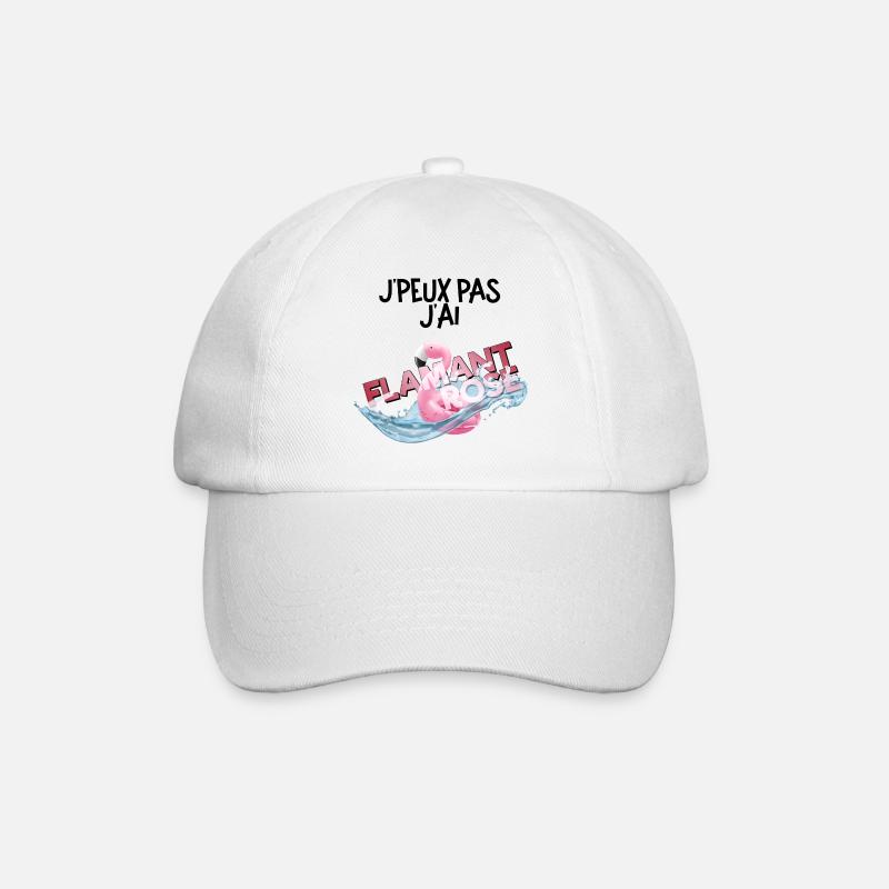 Flamant rose - Casquette classique - blanc/blanc