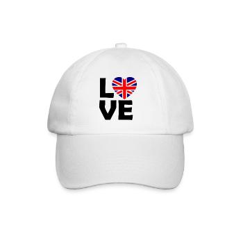 L’amour britannique - Casquette classique - blanc/blanc - Devant