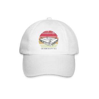 Football Groundhopping Stadium Football Stadium Fan - Baseball Cap - white/white - Front