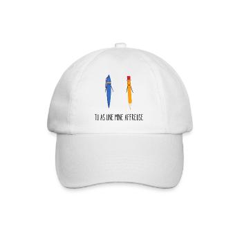 tu as une mine affreuse - Casquette classique - blanc/blanc - Devant