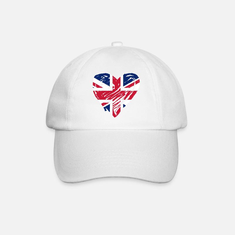 GB Heart - Baseball Cap - white/white